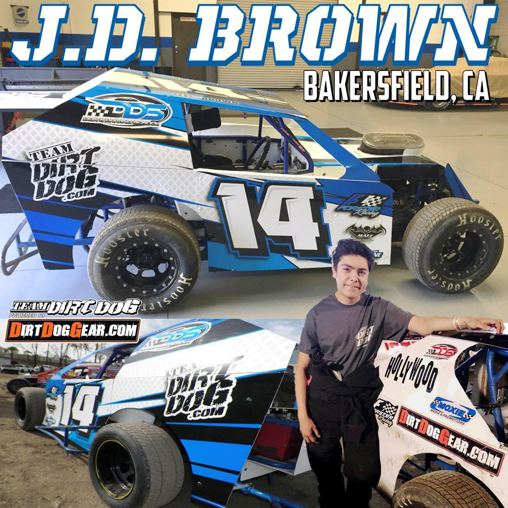 J.D. Brown Hustles New Car to Top 5 at Bakersfield Speedway