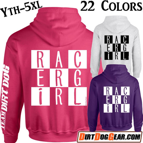 Dirt Girl® Hoodie #21: "Racer Girl"